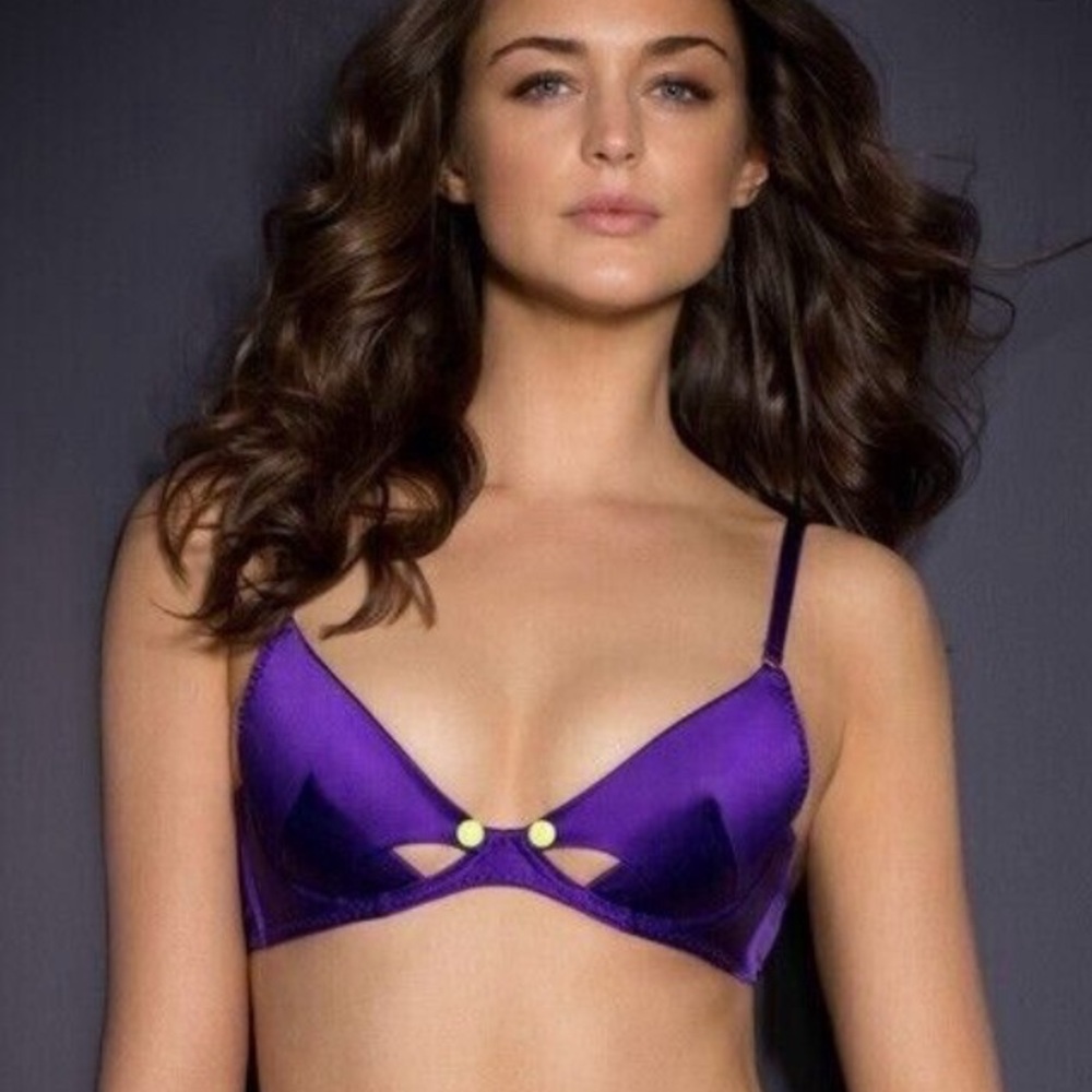 Agent Provocateur Rare Purple Janet Women's Bra | EEUC | SZ 36DD